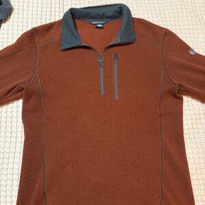 Kuhl Interceptr Mens Large (like new) 1/4 zip wool blend l
